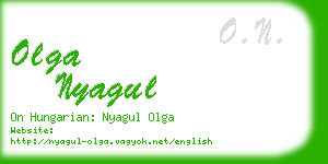 olga nyagul business card